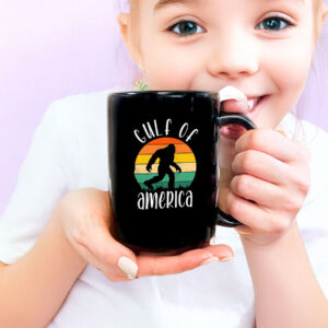 Bigfoot Silhouette Gulf Of America Mug