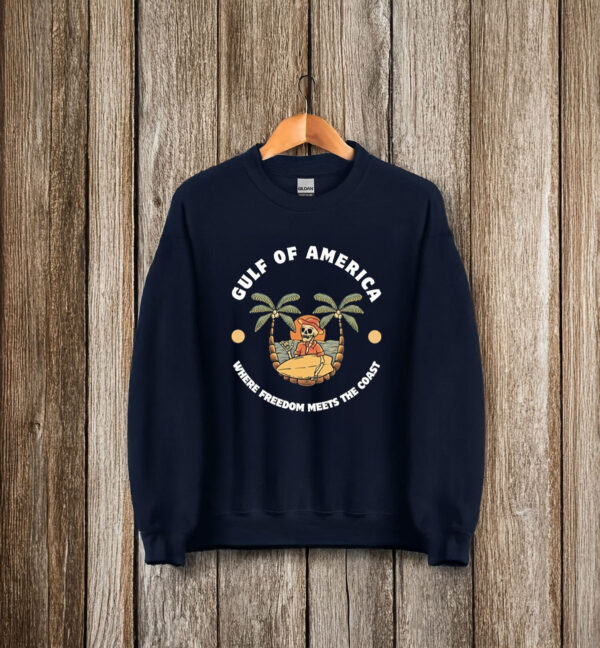 Gulf Of America Where Freedom Meets The Coast T-Shirt