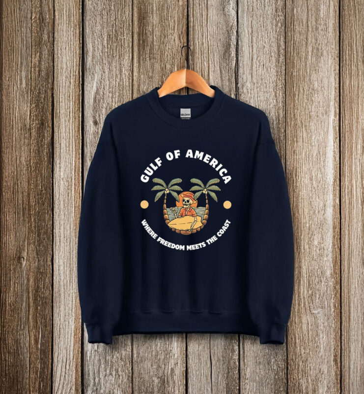 Gulf Of America Where Freedom Meets The Coast T-Shirt