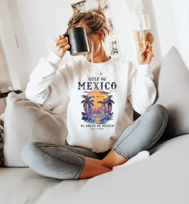 Gulf Of Mexico El Golfo De Mexico Para Siempre Beach Since 1672 T-Shirt