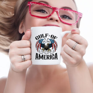 Gulf of America 2025 USA Flag Eagle Mug