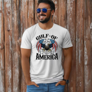 Gulf of America 2025 USA Flag Eagle T-Shirt