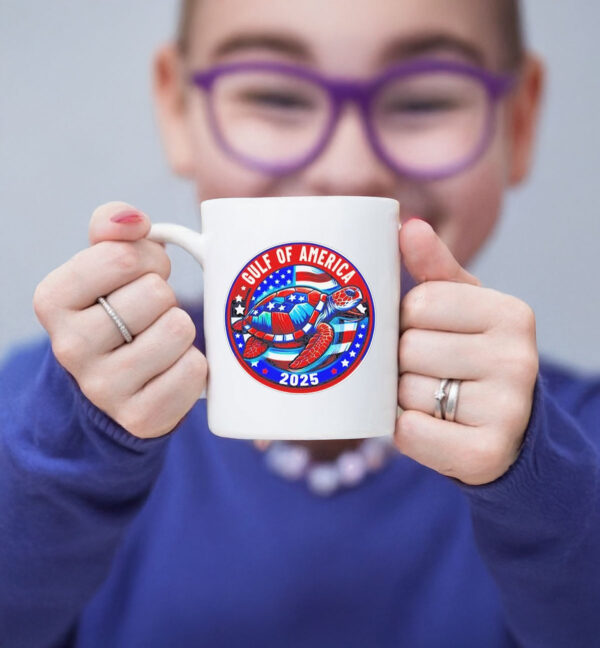 Official Gulf Of America 2025 Souvenir Sea Turtle Mug