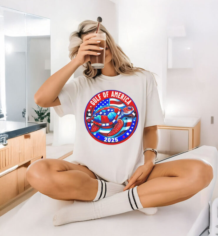 Official Gulf Of America 2025 Souvenir Sea Turtle T-Shirt