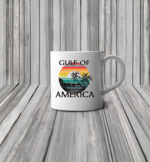 Retro Gulf of America Beach Sunset Mug