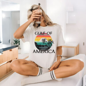 Retro Gulf of America Beach Sunset T-Shirt